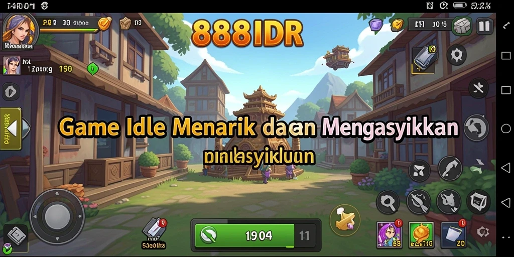 Tampilan gameplay seru dan menarik dalam 888IDR yang menggambarkan aktivitas Idle.