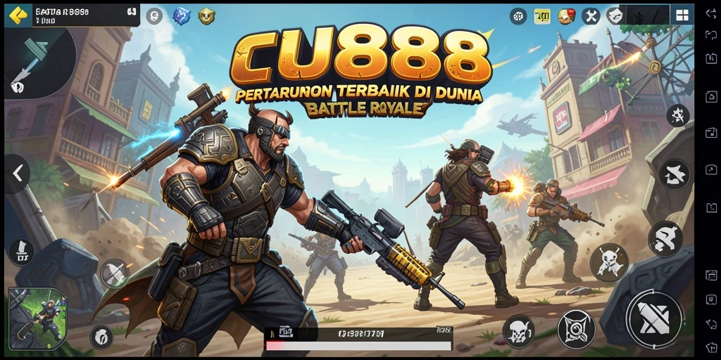 Tampilan gameplay seru dengan pertempuran di CU888.
