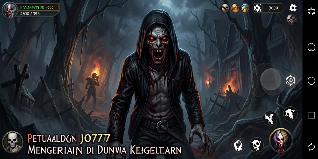 Tampilan gameplay menyeramkan LJO777 yang penuh ketegangan.