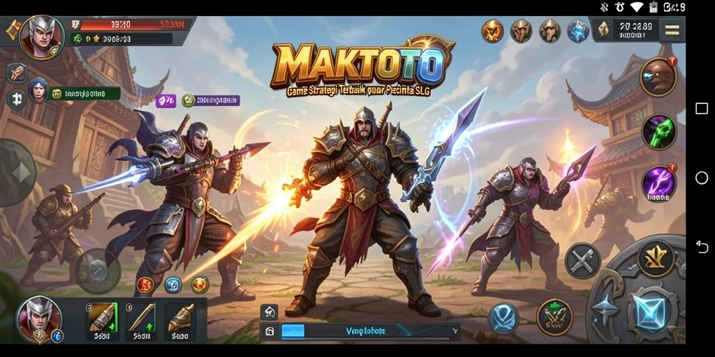 Tampilan gameplay MAKTOTO yang menegangkan dan penuh strategi.