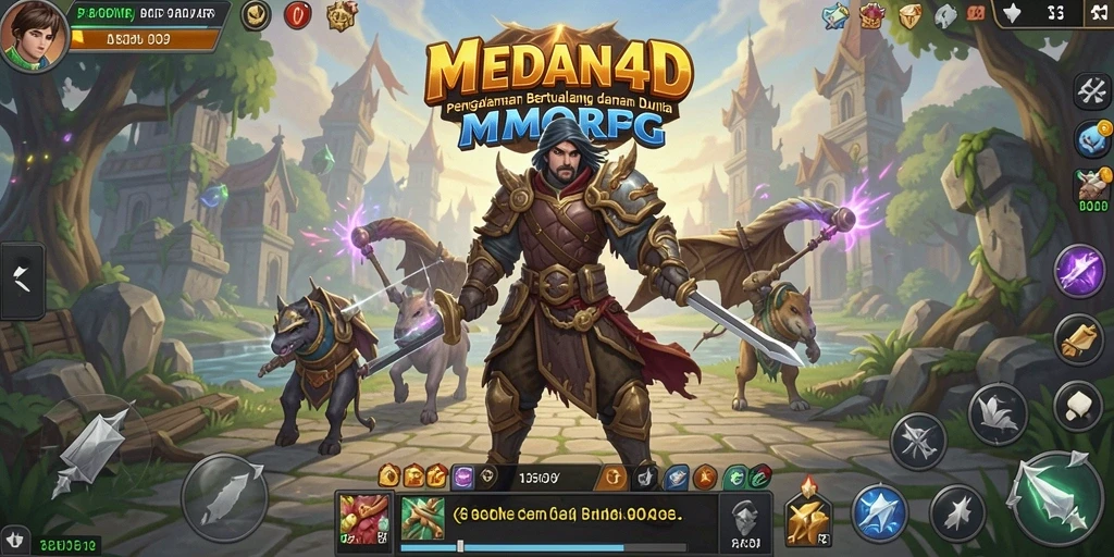 Tampilan gameplay MMORPG yang menegangkan dan menarik di MEDAN4D.