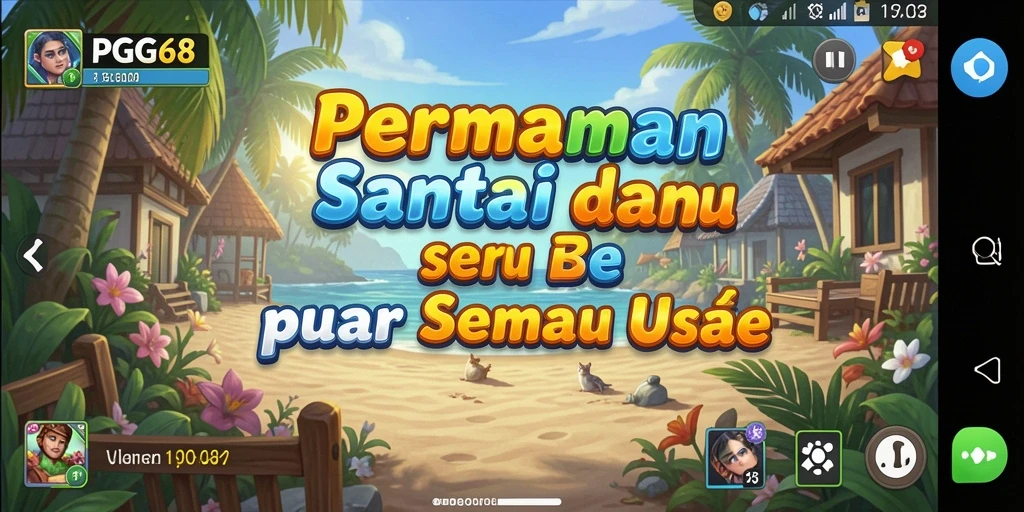 Tampilan gameplay PGG68 yang seru dan menghibur.