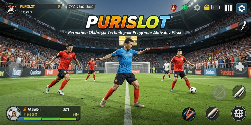 Screenshot gameplay PURISLOT yang menunjukkan aksi olahraga seru dan interaktif.