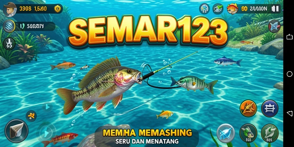 Screenshot SEMAR123 menampilkan gameplay memancing yang mendalam dan menakjubkan.