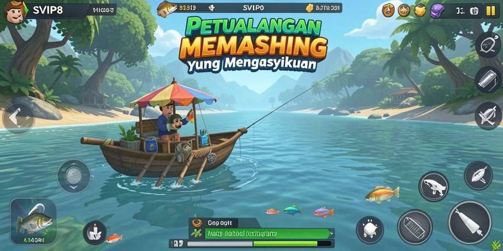 Gameplay mengasyikkan di dunia memancing SVIP8.