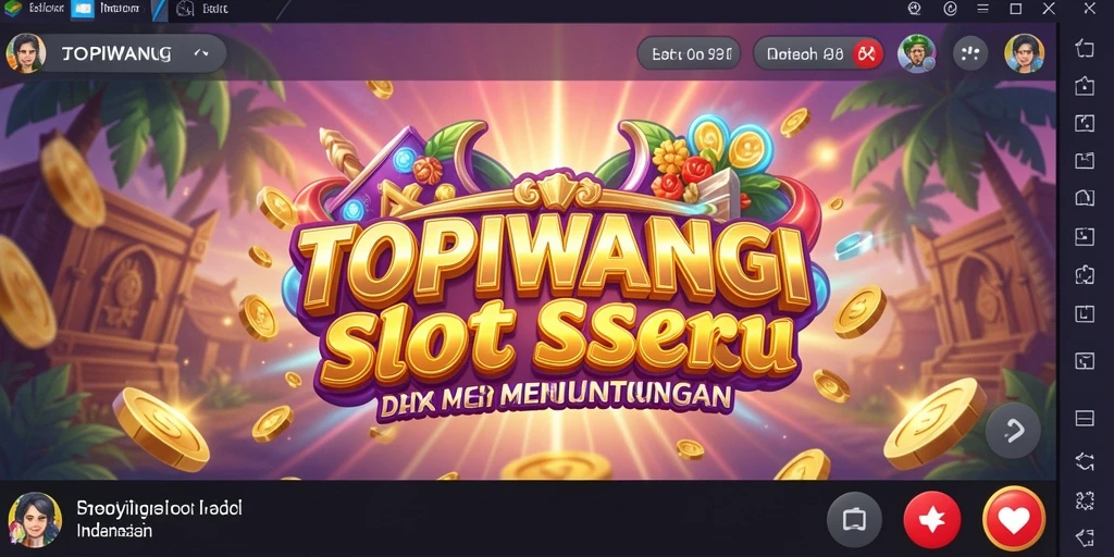 Gameplay menarik dari permainan Slot TOPIWANGI dengan efek visual yang memukau.